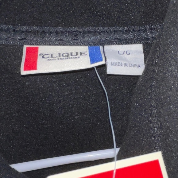 Clique Summit Full Zip Lightweight Micro Fleece Black Vest Mens Large - Picture 4 of 9